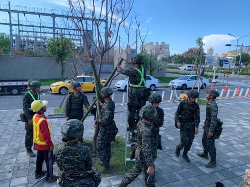 風災後 高市團隊鐵路地下化園道已迅速全面完成恢復市容