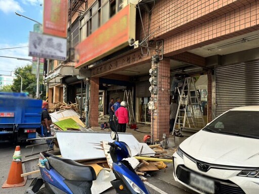 打通老舊騎樓 竹北市光明國小通學更安全