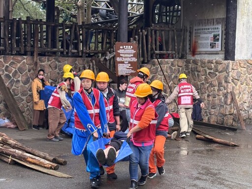 新竹縣進行大量傷病患實戰演習 模擬地震及黑熊脫逃產生危機