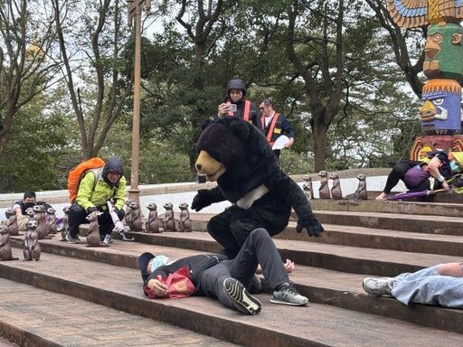 新竹縣進行大量傷病患實戰演習 模擬地震及黑熊脫逃產生危機