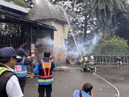 新竹縣進行大量傷病患實戰演習 模擬地震及黑熊脫逃產生危機