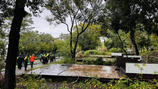 清水那方遊憩園地違法設置 縣府依法執行拆除作業