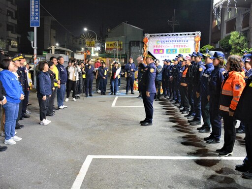 加強春安維護家園 黃敏惠市長率隊慰勉維安執勤人員