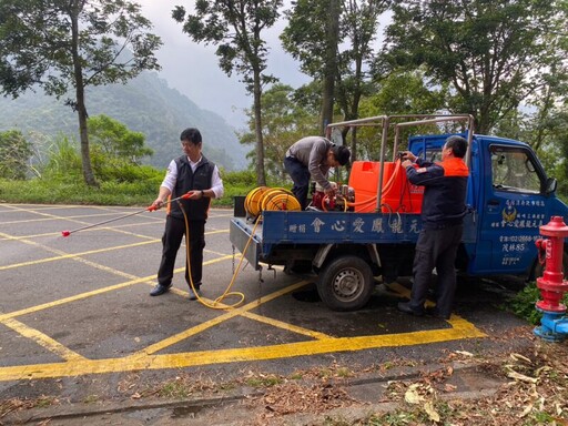 茂林分隊部署無人機巡查 加強清明節公墓防火監控