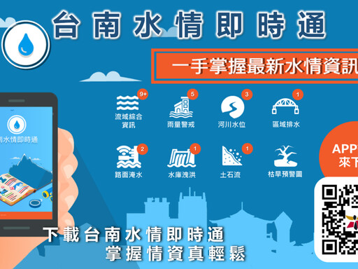 水情隨手查，下載水情即時通APP，讓生活更安心