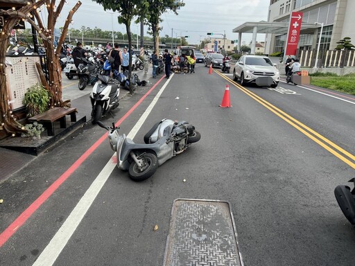 【有影】霧峰區交通事故 何女與騎士相撞致傷