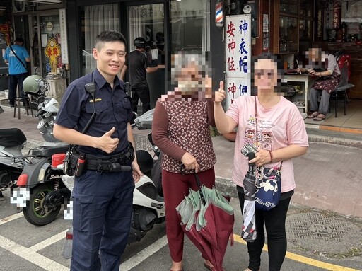 焦急找不著母親 南門警助婦人平安團聚