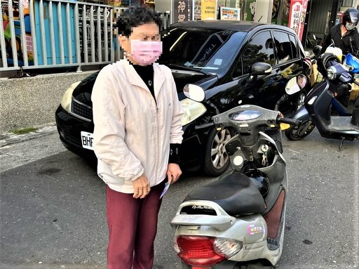 老婦機車不見了 興安警助尋回