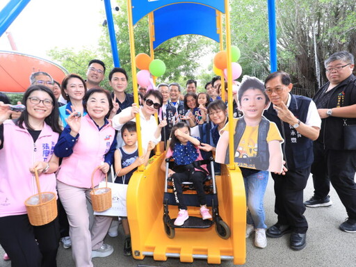 中市中央公園「飛行美樂地」啟用 增設遮蔭遮雨設施更舒適