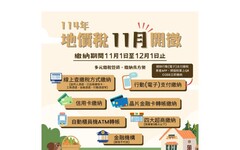 地價稅開徵 南投稅務局:繳納期限順延至12月1日
