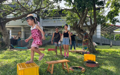 「玩轉屏東‧童享平權」最後一場自由遊戲在滿州 一起來玩遊戲享受太平洋的風
