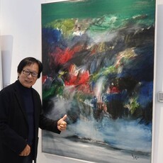 畫筆為記憶留影 黃意會台中開展紀念摯友三毛