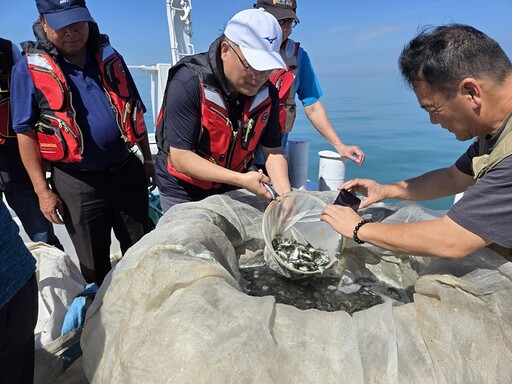 世界海洋日 金門縣水試所放流魚苗16萬尾