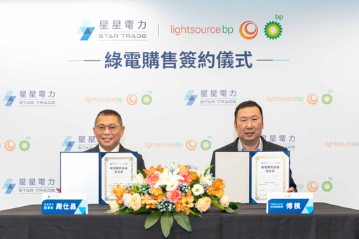 Lightsource bp攜手星星電力簽署PPA 嘉義115MWp太陽能案啟動綠電轉型新里程碑