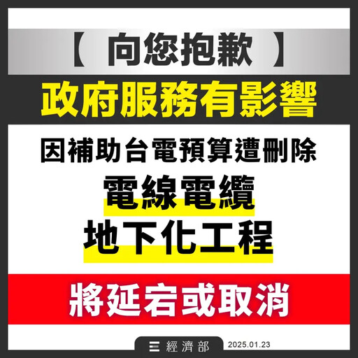 預算遭刪後連聲抱歉 經濟部盤點受影響服務