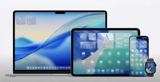 蘋果WWDC登場!IOS26操作介面玻璃全新設計