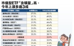 市值型ETF報酬率比一比！台積電持股占比是關鍵 一表看懂