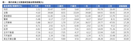 境外基金2024績效表秒懂！公用事業、金融、科技基金漲逾3成 拉美虧損墊底