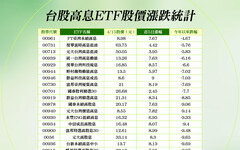 高息ETF排行榜！00961今年來最抗跌 與00919同訴求精準選股