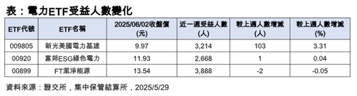 美股ETF人氣榜！00924今年受益人增最多 電力ETF瞄準AI用電需求