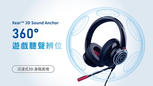 驊訊電子2025 COMPUTEX發布劃時代Xear 3D Sound Anchor無線遊戲耳機方案 開創沉浸式遊戲音效新紀元