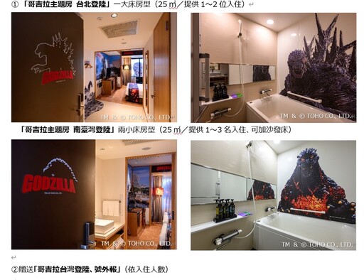 哥吉拉登陸台灣!牆壁與天花板都留下了襲擊的痕跡 「有點可怕,但充滿歡樂的一段時光」