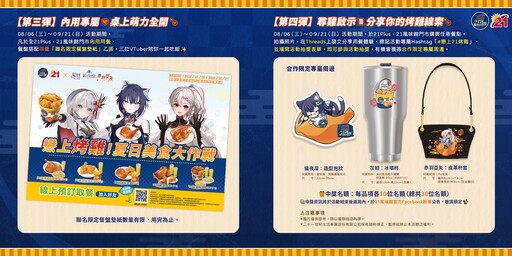 《21Plus 21風味館》×《人氣VTuber》聯手「戀上烤雞！夏日美食大作戰」熱烈開吃
