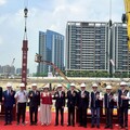 全臺最大購物中心「D-ONE第一大天地」今立柱115年完工