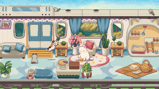 桌面放置型遊戲《貓咪列車長》曝光 Steam 頁面 打造自己的貓貓列車