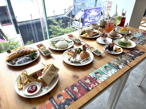 《排球少年!!》FANFANS CAFE 主題咖啡廳正式揭幕 五大校齊聚打造多項合作餐飲