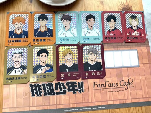 《排球少年!!》FANFANS CAFE 主題咖啡廳正式揭幕 五大校齊聚打造多項合作餐飲
