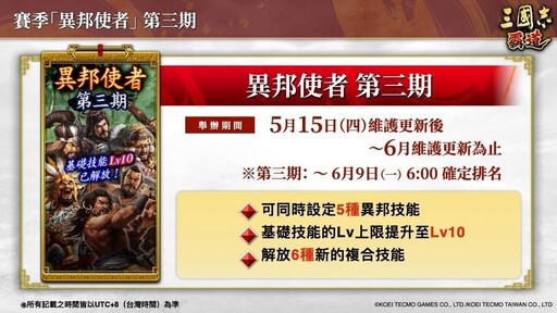 『三國志霸道』新賽季「異邦使者」第三期開幕！實施全新LR武將「陸抗」