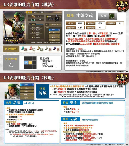 『三國志霸道』新賽季「群星激鬥」第三期開幕！全新LR武將「姜維」、「鮑叔牙」於8月更新登場
