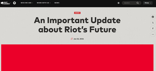 今年第二波...Riot 創辦人宣布《英雄聯盟》再裁員，直言「組出好團隊比規模更重要」