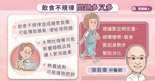 別讓健康亮紅燈，職場女性愛注意，張若偉中醫師圖文解說