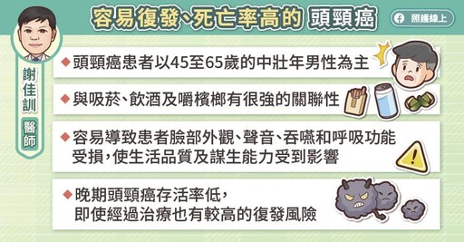 突破晚期頭頸癌治療瓶頸！免疫治療解析，腫瘤專科醫師圖文懶人包