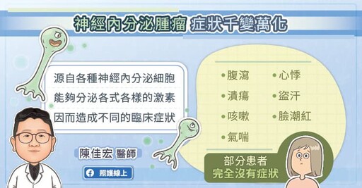 早期治療神經內分泌腫瘤，幫助緩解症狀、提升預後，腫瘤專科醫師圖文懶人包