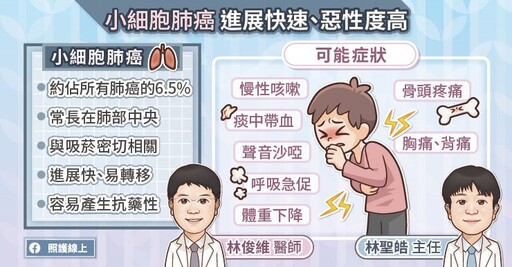 突破小細胞肺癌治療困境！免疫治療納入健保給付，顯著提升治療成效，胸腔專科醫師圖文懶人包