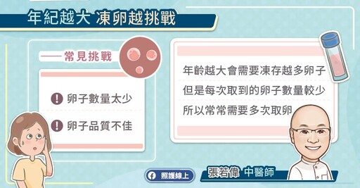 卵子數量不足、取卵好辛苦!養卵調理有助提升凍卵品質,張若偉中醫師圖文解析