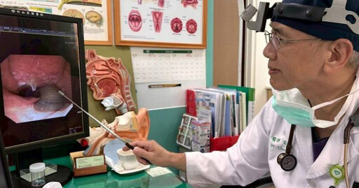 喉嚨有異物「以為感冒卡痰」 南投男就醫從鼻腔夾出4cm水蛭
