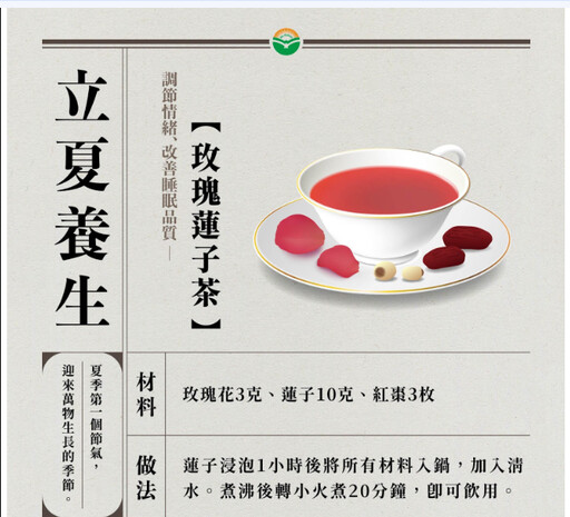 【立夏養心必備】1茶飲1穴位，調養心神、輕鬆迎夏
