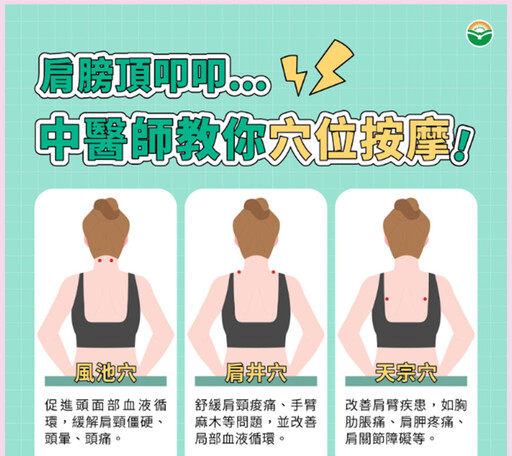 肩頸痠痛怎麼辦？中醫3招+日常保養一次看懂