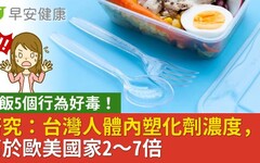 吃飯5個行為好毒！研究：台灣人體內塑化劑濃度，高於歐美國家2～7倍