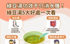 綠豆湯功效能消水腫？綠豆湯熱量與族群禁忌解析！電鍋等3種綠豆湯煮法全攻略