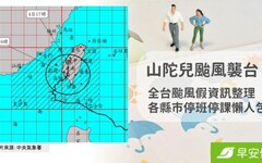 颱風假不斷更新！山陀兒颱風持續北上，10／4各縣市停班停課懶人包