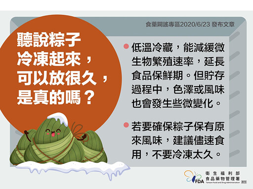 粽子「北蒸南煮」做法？粽子冷凍放多久？ 食藥署解答