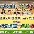 「左流右新 健康安心」 公費流感、JN.1新冠疫苗開打