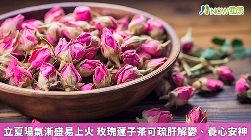 立夏陽氣漸盛易上火 玫瑰蓮子茶可疏肝解鬱、養心安神