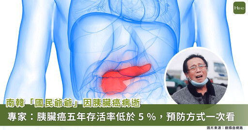 南韓「國民爺爺」邊希峰胰臟癌病逝！了解癌王的危險因子、診斷方式、治療及預防