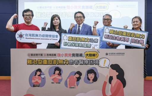 難治型重症肌無力患者病情反覆發作、進出急診 陷治療瓶頸 醫:盼健保支持重症肌無力治療 擺脫「三失」人生